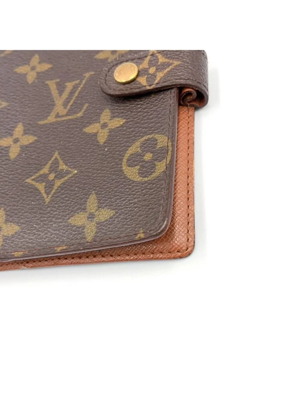 Louis Vuitton Agenda PM Leather Brown Cover Gold